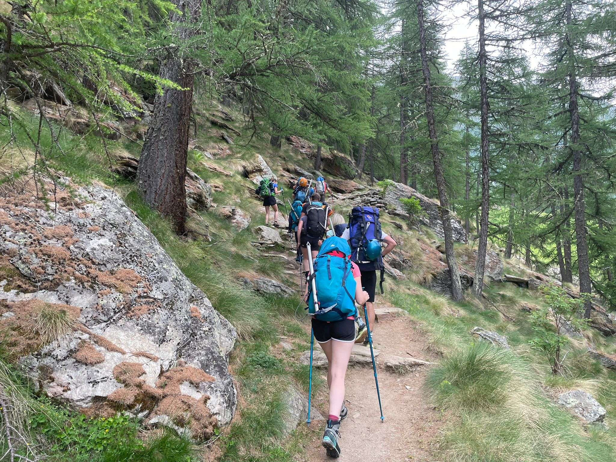 Début de l'ascension du Grand Paradis