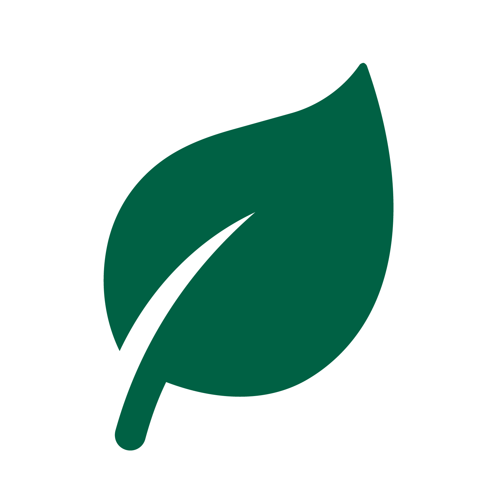 icone vcerte d'une feuille