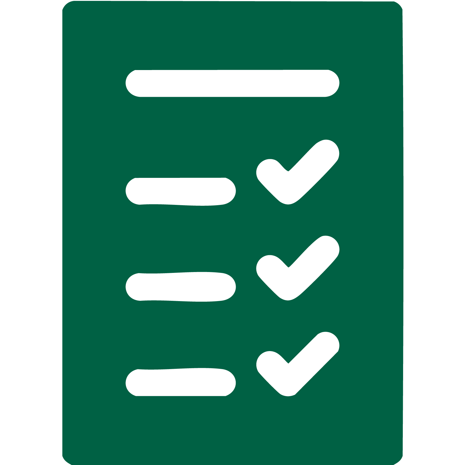 Ic&ocirc;ne verte d'une todo list